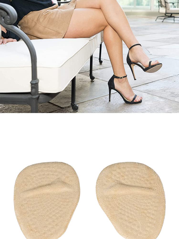 Inralimot Ball of Foot Cushions, Metatarsal Pads, High Heel Inserts, Forefoot Cushions and Soft Gel Insole Pads, Ideal for Women Mortons Neuroma & Metatarsal Foot Pain Relief (4 pcs) - Image 2
