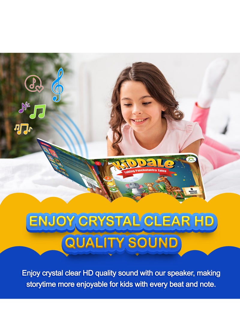 Kiddale Kiddale Musical Interactive Panchatantra Audio Story Book for Age 3+|8 Bedtime Picture and Audio Stories for Children|Engaging English Moral Stories with Touch-and-Play Sounds|Timeless Tales for Kids  - Image 4