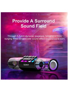 SOAIY SH19S high-power RGB gaming bluetooth speaker bar LED lighting game super bass gaming computer speaker  - Image 5