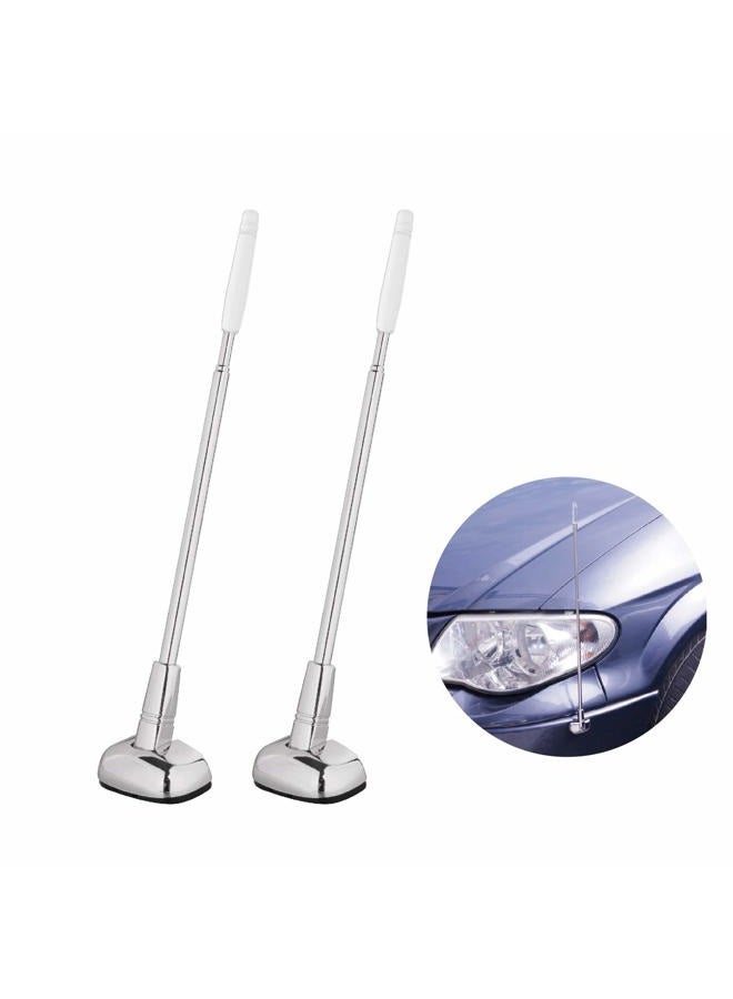 Hypersonic 2-Pack Car Bumper Corner Antenna Pole Adjust Driving Parking Marker Protector for Green Hand in Driving Fit Universal Car - Image 1
