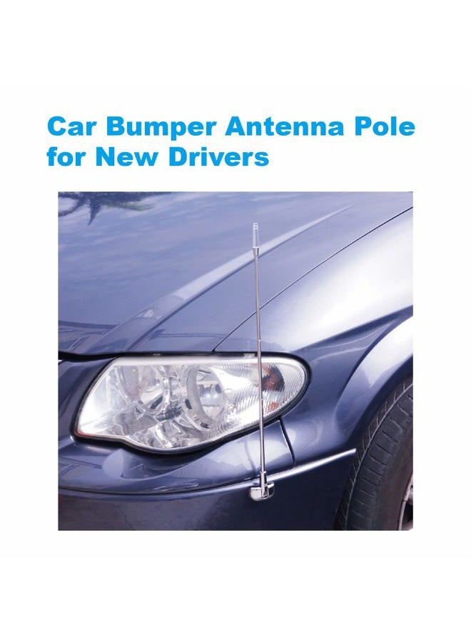 Hypersonic 2-Pack Car Bumper Corner Antenna Pole Adjust Driving Parking Marker Protector for Green Hand in Driving Fit Universal Car - Image 3