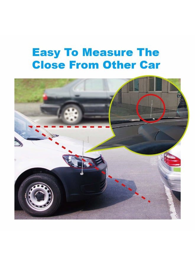 Hypersonic 2-Pack Car Bumper Corner Antenna Pole Adjust Driving Parking Marker Protector for Green Hand in Driving Fit Universal Car - Image 4
