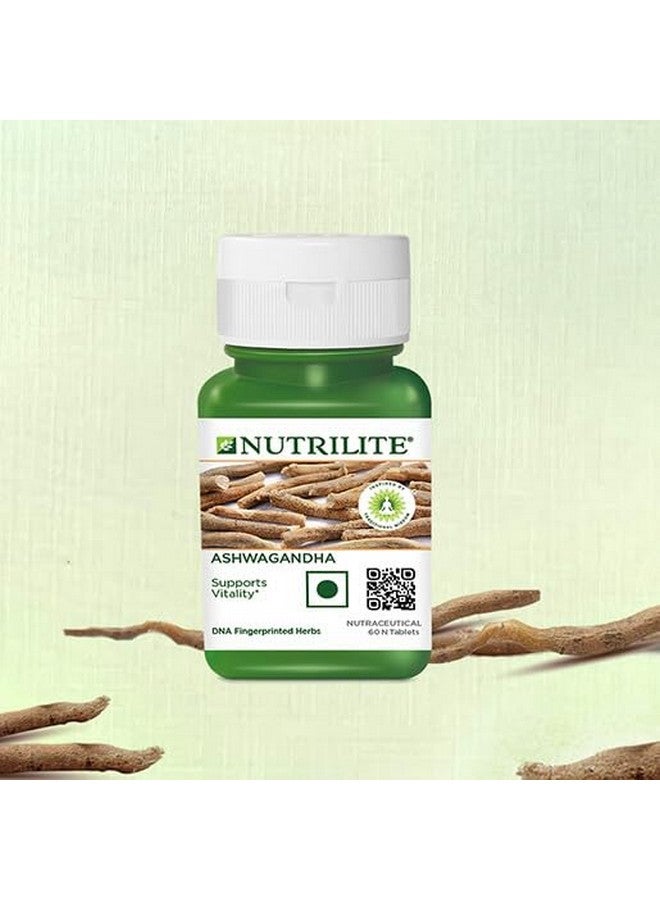 Amway NUTRILITE - Ashwagandha 60 N Tablets and Colourful Hair/Head Band - COMBO