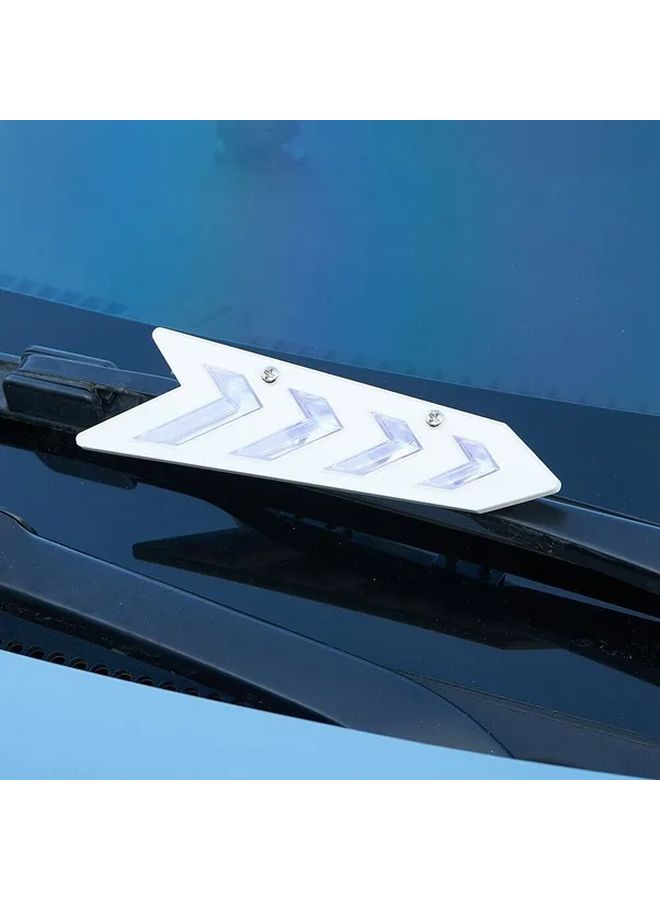 White Windshield Wiper Blade Pressure Stand Spoiler 2 Pcs - Image 4