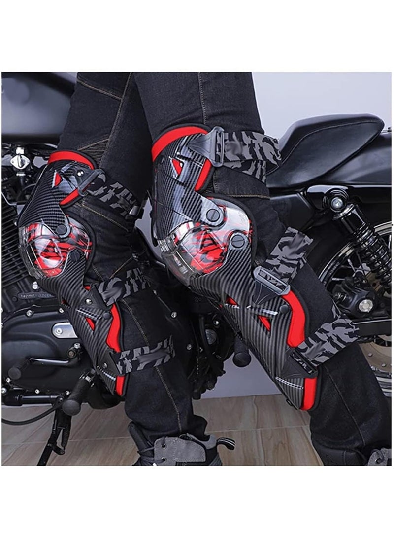 Generic Motorcycle Knee Guards Knee and Shin Guards Hard Collision Avoidance Protective Gear with Adjustable Straps for Motocross Cycling Dirt Bike and Skiing (GREEN)  - Image 3