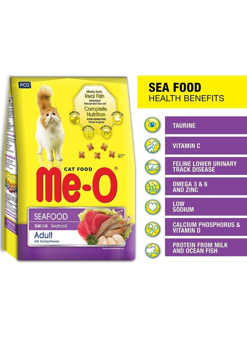 Me-O Cat Adult Dry Food 1.2KG - Seafood Flavor - Image 3
