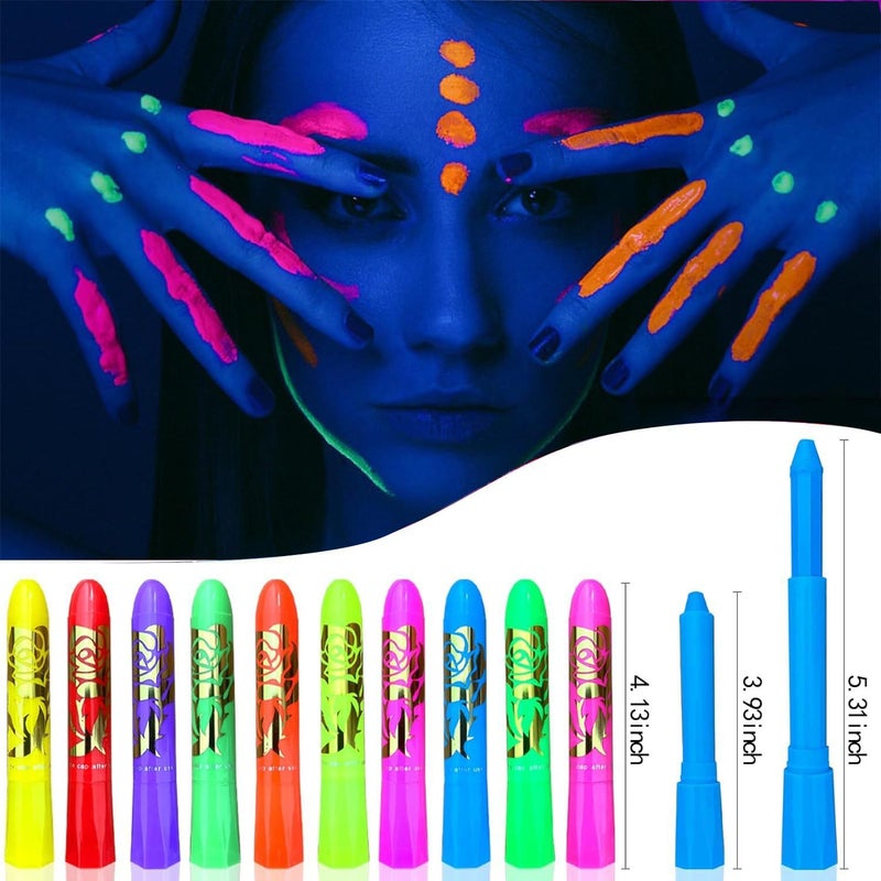 ONMAY Water Activated UV Reactive Hydra Eyeliner, ONMAY 7 Color Aqua Eye Liner Glow in the Blacklight Body Face Paint Makeup Kit - Neon Bundle - Image 3