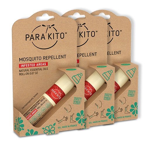 Para'Kito جل طارد البعوض من PARAKITO للأطفال والبالغين | مع زيت الليمون | حجم السفر لطارد الحشرات لرحلات المشي والتخييم | حماية خالية من DEET (0.67 أونصة) 3 عبوات - Image 5