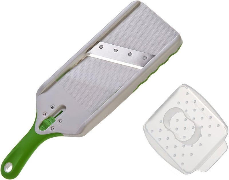 Prepsolutions Adjust-A-Slice Mandoline Slicer, Green – Adjustable Thickness, Perfect for Vegetables, Fruits, and More - Image 3
