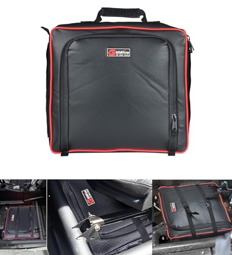 Goldfire Storage Bags Center Under Seat Gear Bag Tool Orangizers for CanAm Maverick X3 20172025 Maverick X3 Accessories Part715004277 Red Piping - Image 1