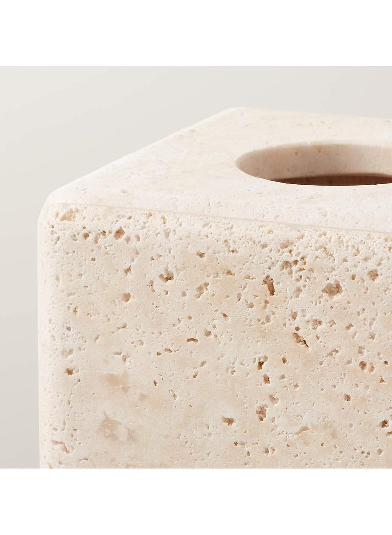 Travertine Tissue Box Cover Holder Case 16x16x14.5cm - Image 4