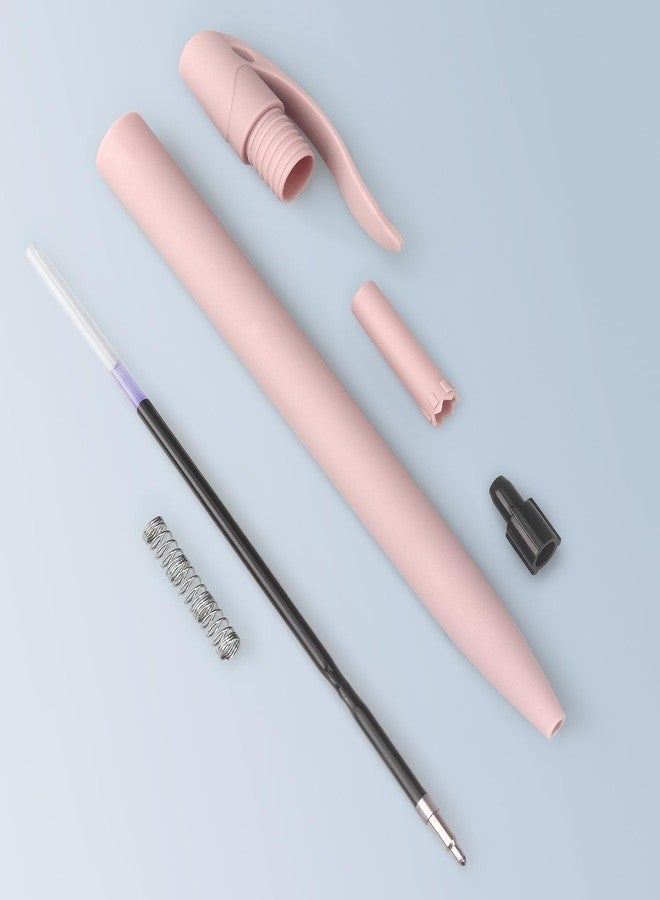 Bribobo Ballpoint Pens No Bleed Black Ink Pens Retractable Click Pens, 1.0MM Black Ink, 8 Pack, Pastel Color - Image 5