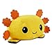 TeeTurtle The Original Reversible Axolotl Plushie Yellow Black Cute Sensory Fidget Stuffed Animals That Show Your Mood 4 inch - Image 3