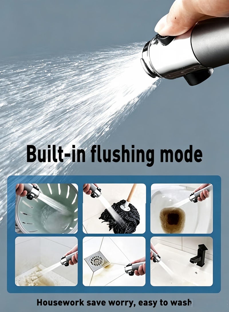 Snooe Shower Filter Shower Head, Handheld High-Pressure Shower, with Shower Hose and Shower Holder (3 Modes) - Image 4