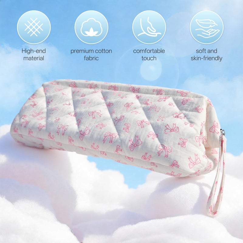 dadop Shark Flex Style Travel Case for Dyson Hair Dryer Airwrap, Quilted Hair Tools Travel Bag Organizer Accessories Holder, Curling Iron Carrying Case for Shark Dyson Revlon (Bow) - Image 5