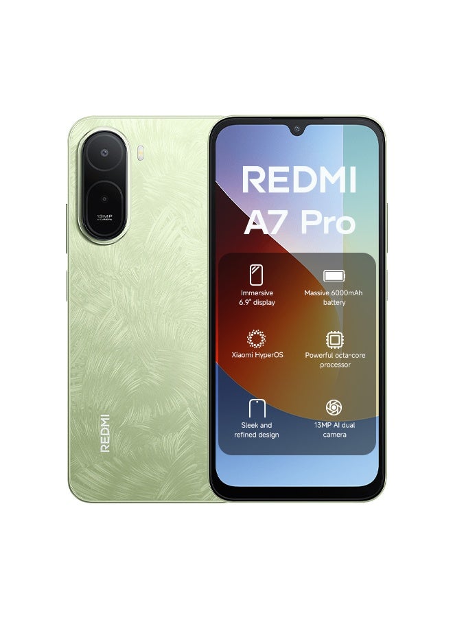 Xiaomi Redmi A7 Pro Dual SIM 4G Palm Green 4GB RAM 64GB with Free Adapter - Global Version - Image 1