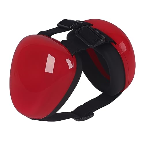 derYEP Dog Earmuffs for Hearing Protection 29dB NRR Ear Muffs Noise Protection (Small, Red) - Image 1