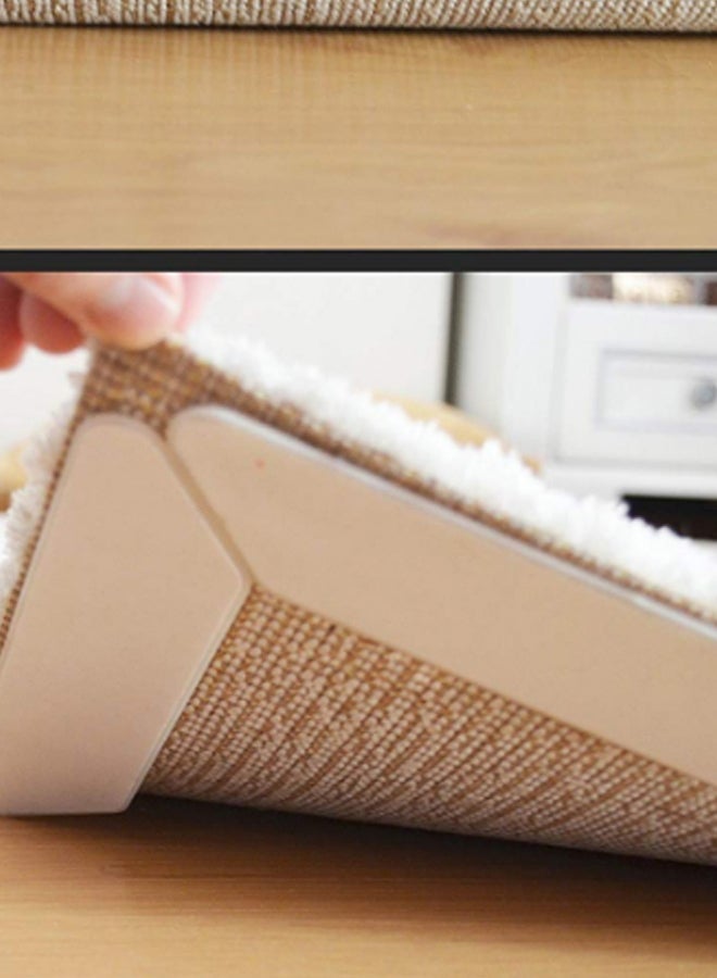 NIBEMINENT 8-Piece Anti-Slip Carpet Gripper Set White 180 x 30mm - Image 2