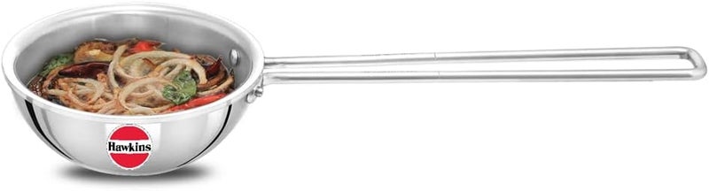 Hawkins 1.5 Cup Tadka Pan, 360 ml Triply Stainless Steel Pan, Induction Pan, Silver (STP15) - Image 1