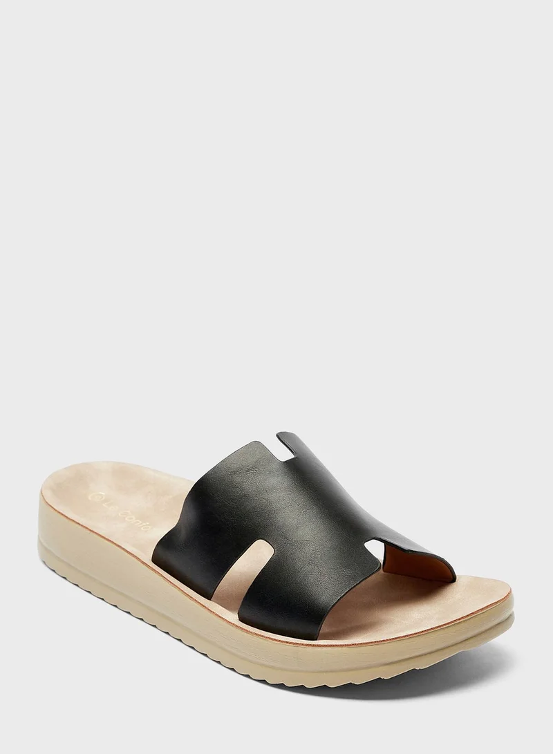 لو كونفورت Single Strap Flat Sandal