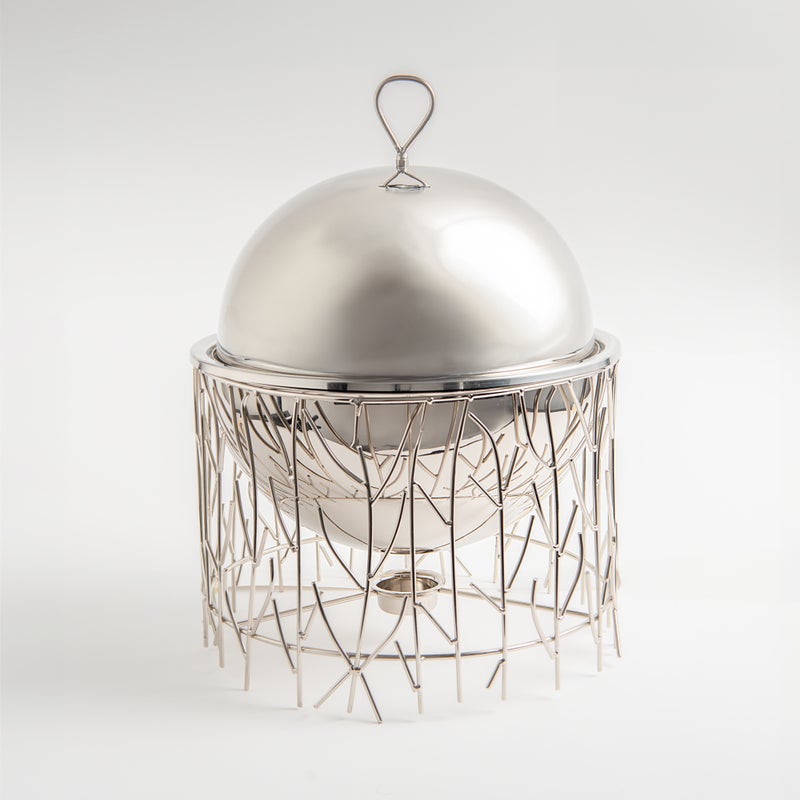 لا ميسا طبق تقديم مع سخان ستانلس ستيل - 29*29*26 سم - لا ميسا - Image 2