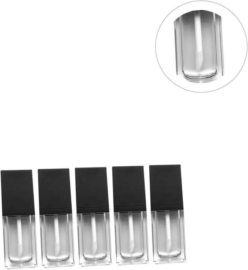 NOLITOY 5pcs Empty Lip Gloss Bottles for Essence Holographic Lip Tint Portable Travel - Image 2
