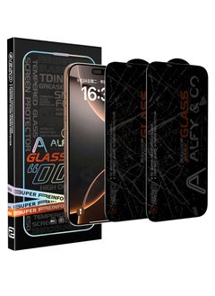 ALFY & CO iPhone 15 Pro (2 Packs) Privacy Screen Protector Premium Grade A  - Image 1