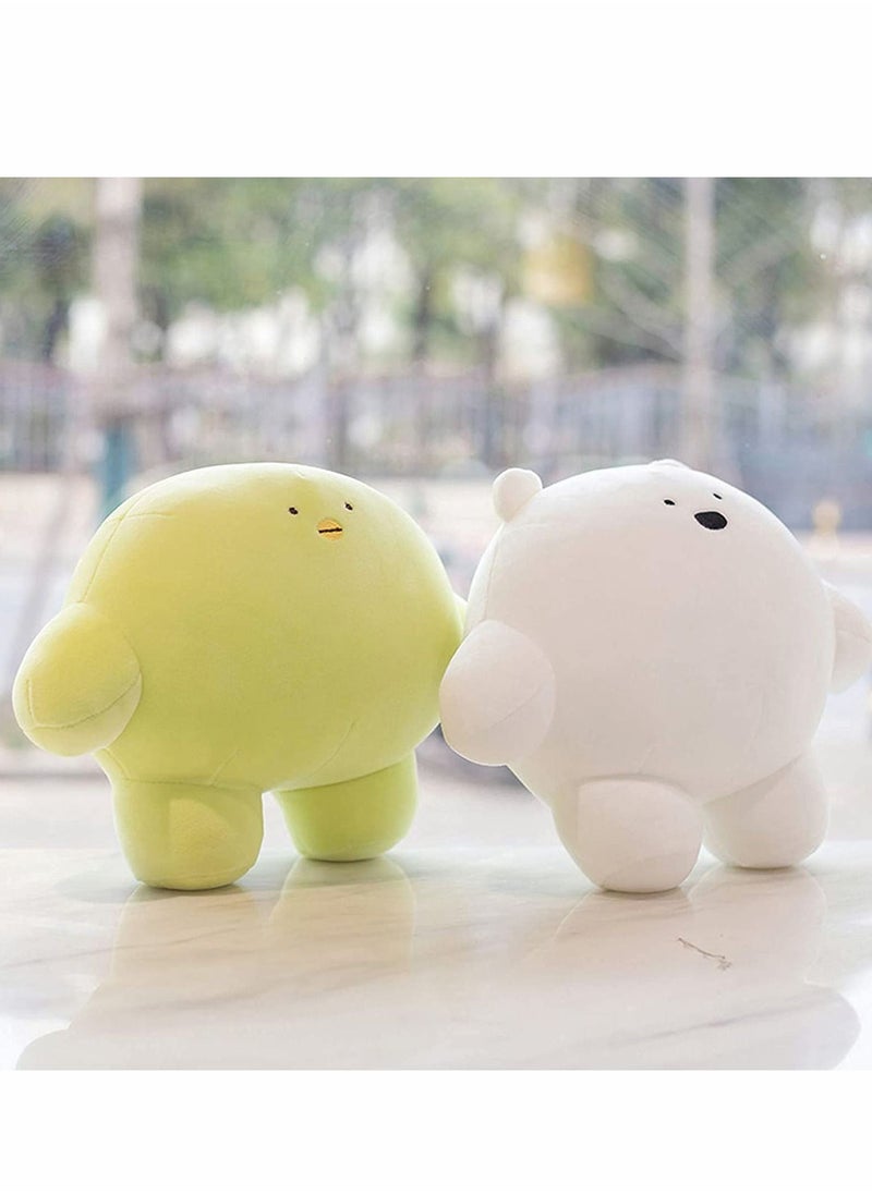 Excefore - 9'' Cute Bear Plush Stuffed Animal Body Pillow Fat Cartoon Cylindrical Body Pillows for Kids, Super Soft Hugging Toy Gifts for Bedding, Kids Sleeping Nap Kawaii Pillow - Image 1