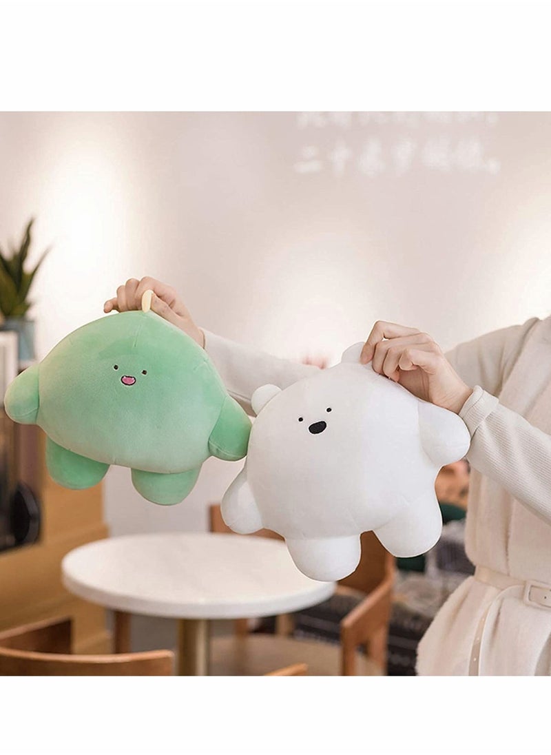 Excefore - 9'' Cute Bear Plush Stuffed Animal Body Pillow Fat Cartoon Cylindrical Body Pillows for Kids, Super Soft Hugging Toy Gifts for Bedding, Kids Sleeping Nap Kawaii Pillow - Image 1