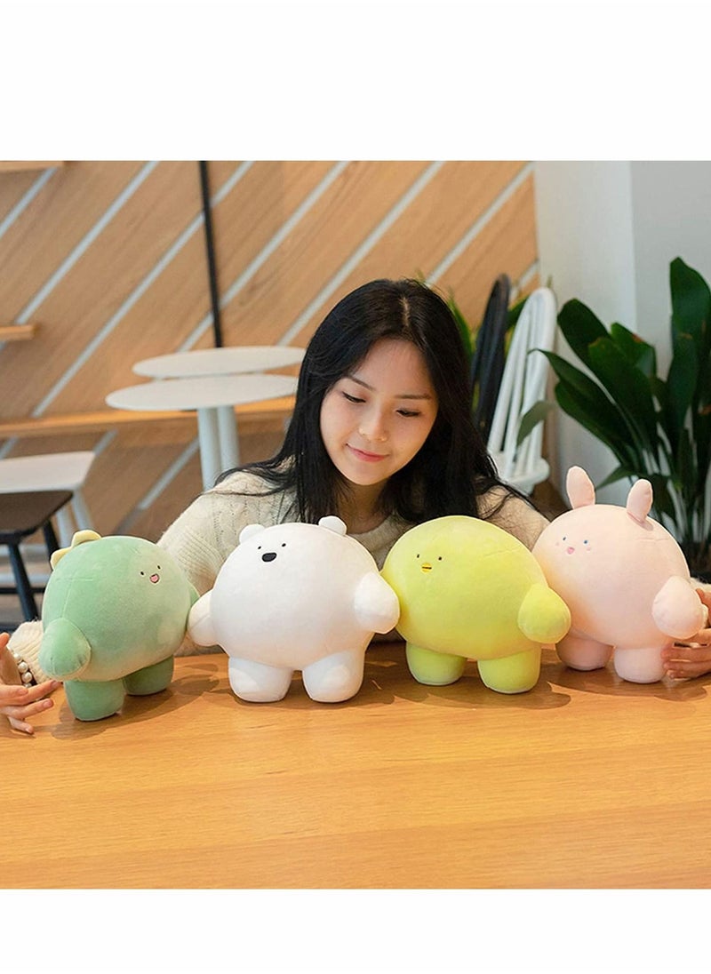 Excefore - 9'' Cute Bear Plush Stuffed Animal Body Pillow Fat Cartoon Cylindrical Body Pillows for Kids, Super Soft Hugging Toy Gifts for Bedding, Kids Sleeping Nap Kawaii Pillow - Image 1