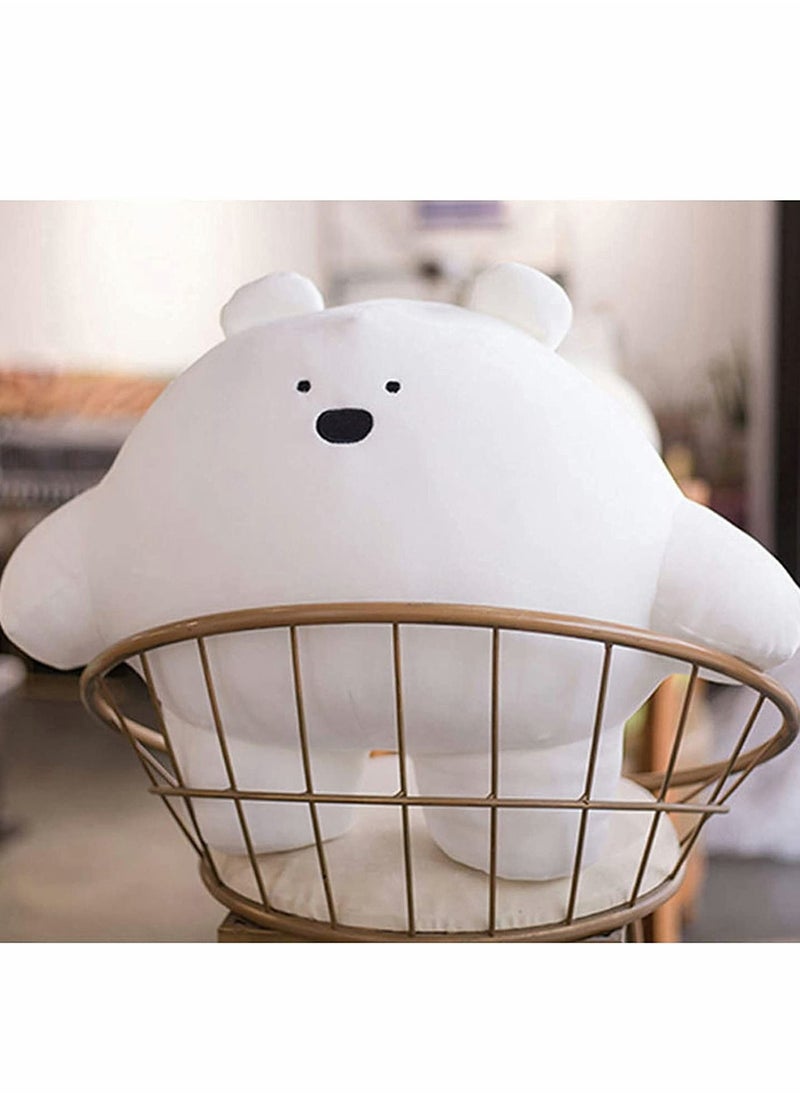 Excefore - 9'' Cute Bear Plush Stuffed Animal Body Pillow Fat Cartoon Cylindrical Body Pillows for Kids, Super Soft Hugging Toy Gifts for Bedding, Kids Sleeping Nap Kawaii Pillow - Image 1
