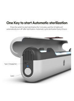 SYOSI Portable UV Toothbrush Sanitizer Travel Case, Rechargeable Sterilizer Box for Electric and Manual Toothbrush Heads, Cycle Cleaner Holder, Compact and Hygienic (1 Pack)  - Image 2