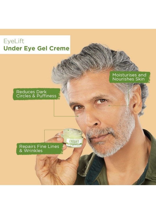 Bella Vita Organic - Eyelift Hydrating Natural Under Eye Cream Gel For Dark Circles Puffy Eyes Wrinkles & Removal Of Fine Lines For Women & Men 20 Gm (Pack Of 2) - Image 1