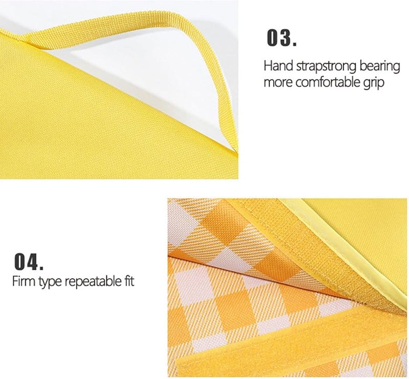 بطانية نزهة مقاومة للماء مع جيب حصيرة تخييم قابلة للطي محمولة خفيفة الوزن حصيرة شاطئ خارجية - Image 5