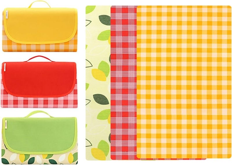 بطانية نزهة مقاومة للماء مع جيب حصيرة تخييم قابلة للطي محمولة خفيفة الوزن حصيرة شاطئ خارجية - Image 4