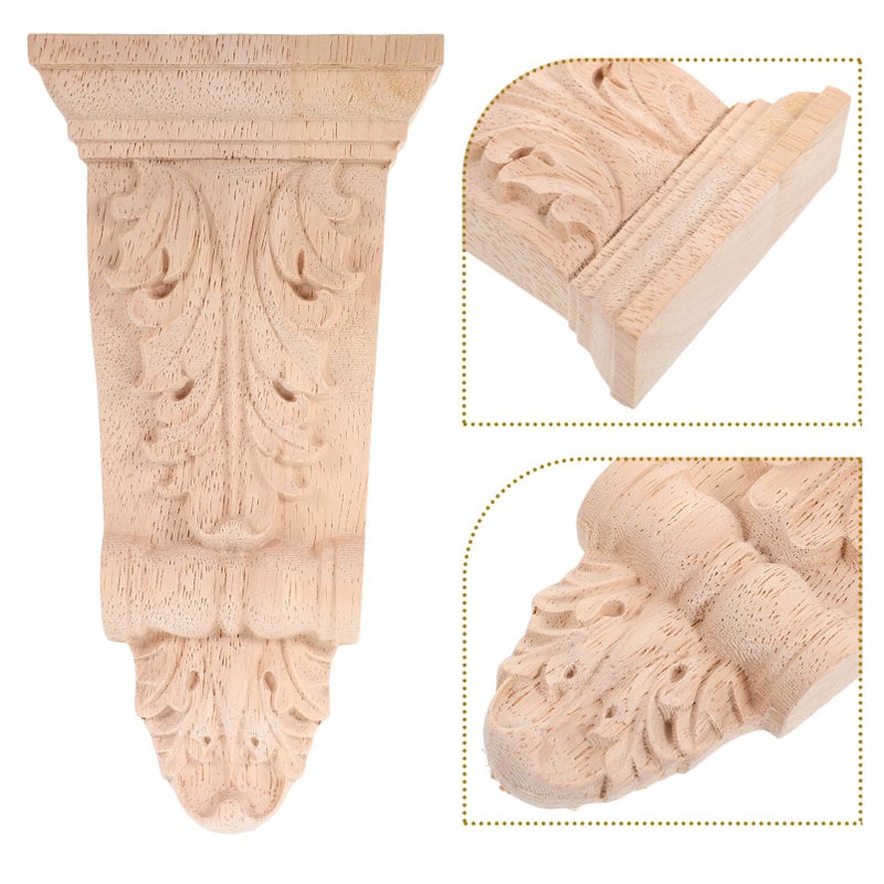Decorative Wooden Wall Corbels Hand Carved European Style Home Garden Decor - Image 5