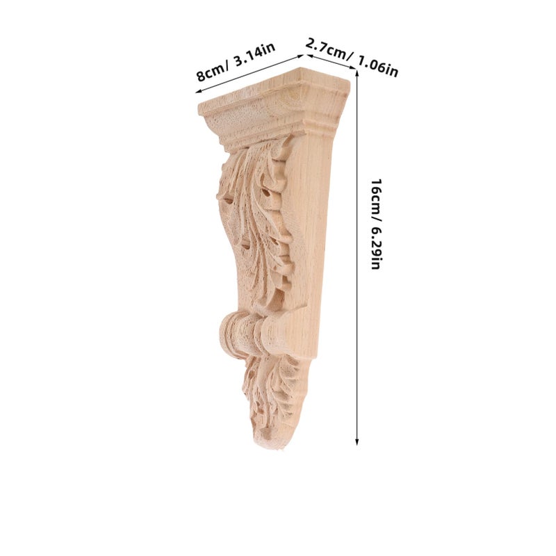 Decorative Wooden Wall Corbels Hand Carved European Style Home Garden Decor - Image 3