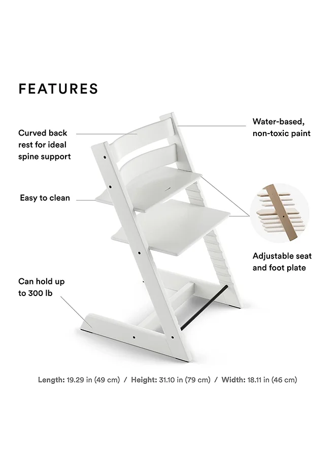 STOKKE Tripp Trapp Chair Plus Babyset - White