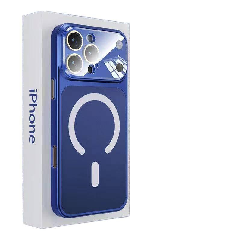 LS PC MagSafe Case for iPhone 17 / 17 Air / 17 Pro / 17 Pro Max with Shockproof and Drop Protection plus Shockproof plus Strong Magnetic plus Full Coverage in Navy Blue - Image 1