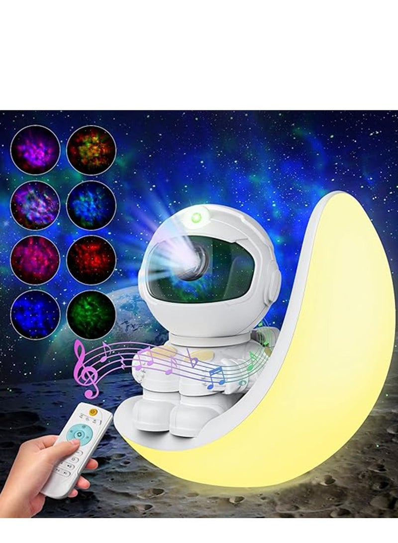 BlueFire Astronaut Starry Sky Galaxy Projector | 5-in-1 Space Night Light with White Noise, Bluetooth Speaker, Remote & Timer | Moon Lamp Ceiling Projector for Kids Bedroom, Game Room, Party & Gifts - Image 2