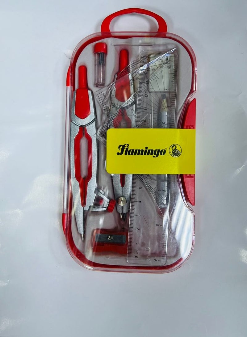 Flamingo Mathematical Drawing Instruments Multicolor for School and Office Uses - Image 1