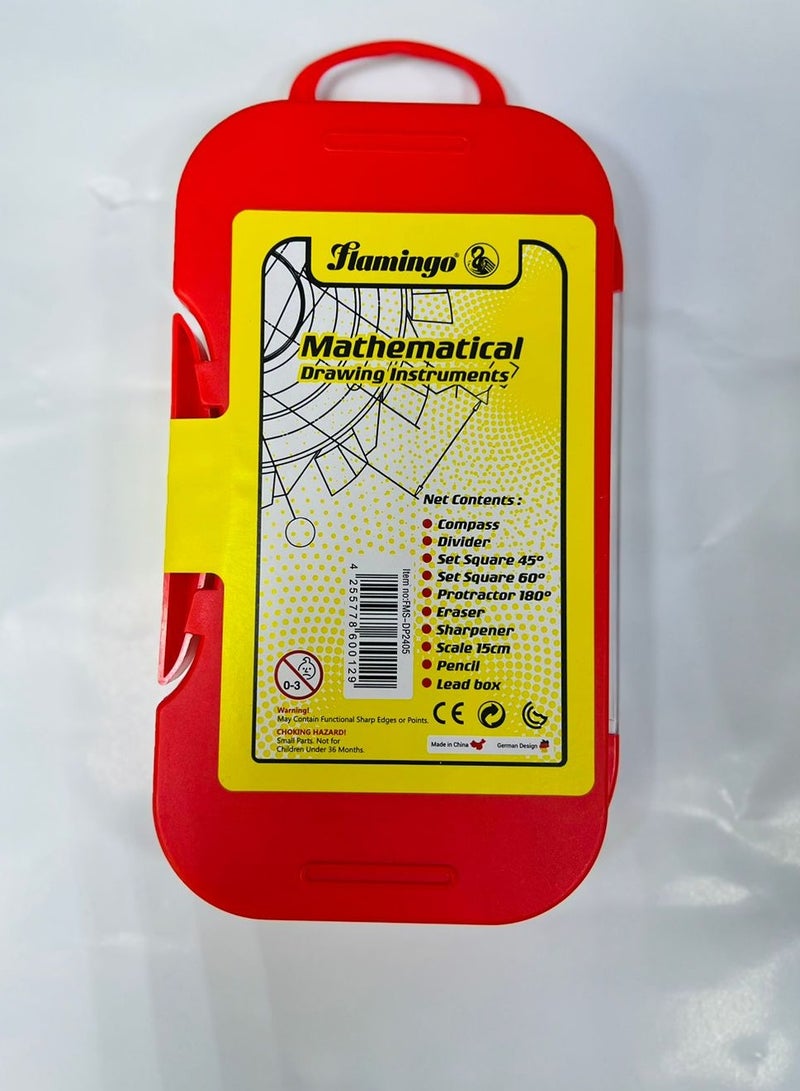 Flamingo Mathematical Drawing Instruments Multicolor for School and Office Uses - Image 2