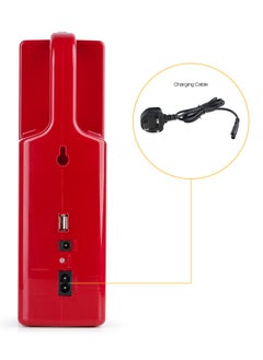 ELORA Emergency Light + Torch Combo EL-EL-5353 - 60 Hours Run Time, Durable Cover, Auto Overcharge Protection, Rechargeable Battery, Solar & USB Charging  - Image 4