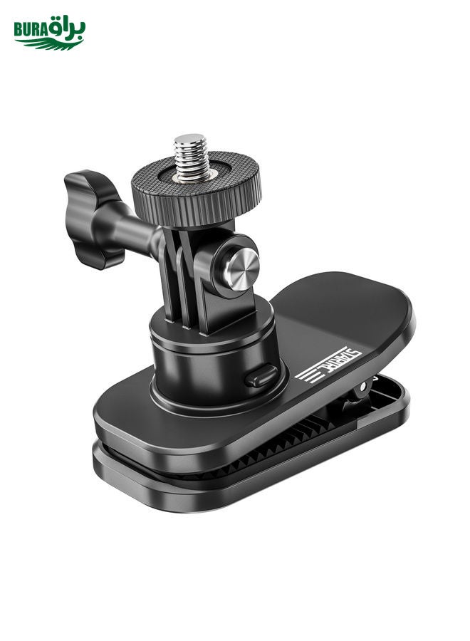 BURAQ STARTRC 360 Degree Rotation Backpack Clip Magnetic Suction Mount (Black) - Image 1
