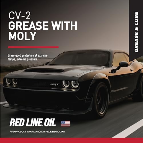 Red Line 80402 High Performance CV-2 Synthetic Grease Cartridge with Red Moly - 14 Ounce Tube - Image 2