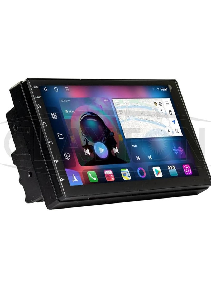 شاشة أندرويد عالمية مقاس 7 بوصات، ذاكرة وصول عشوائي بسعة 2 جيجابايت، تدعم Apple Carplay، Android Auto، كاميرا AHD متضمنة، بلوتوث، USB، شاشة تعمل باللمس - Image 1