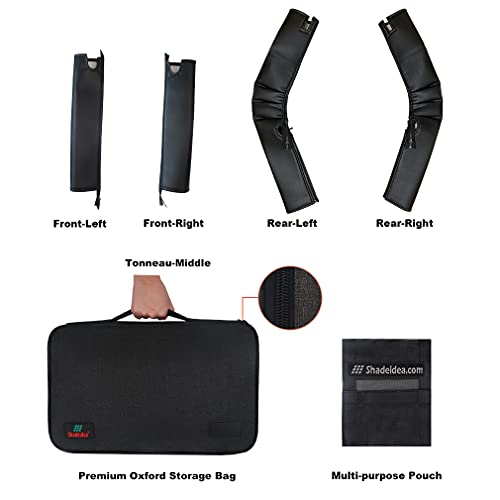 Shadeidea Roll Bar Padding Compatible with Jeep Wrangler JL (2018-2023) 2 Door - Black Vinyl Foam Laminated Pad Cover Kit Protection JLU Sahara Rubicon with Grab Bag - 3 Year Warranty - Image 4