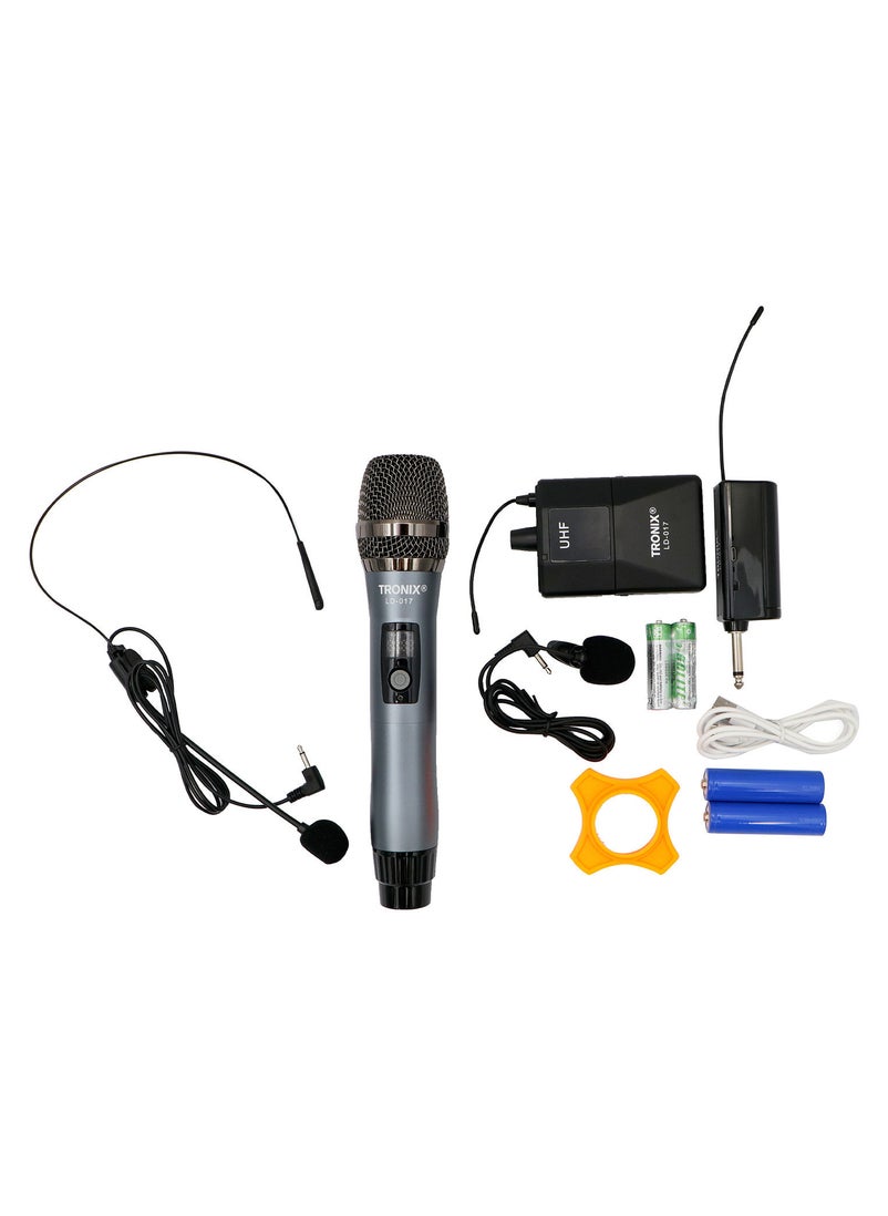 Tronix LD017 Tie Head and Handheld Wireless Microphone, 1 Piece