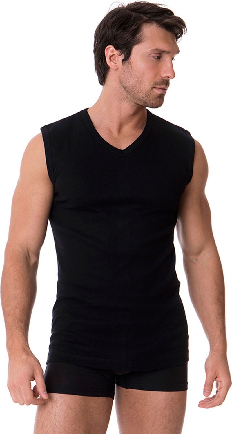 Dorea Men's Sleeveless V-Neck Undershirt 5-Pack  - Image 1