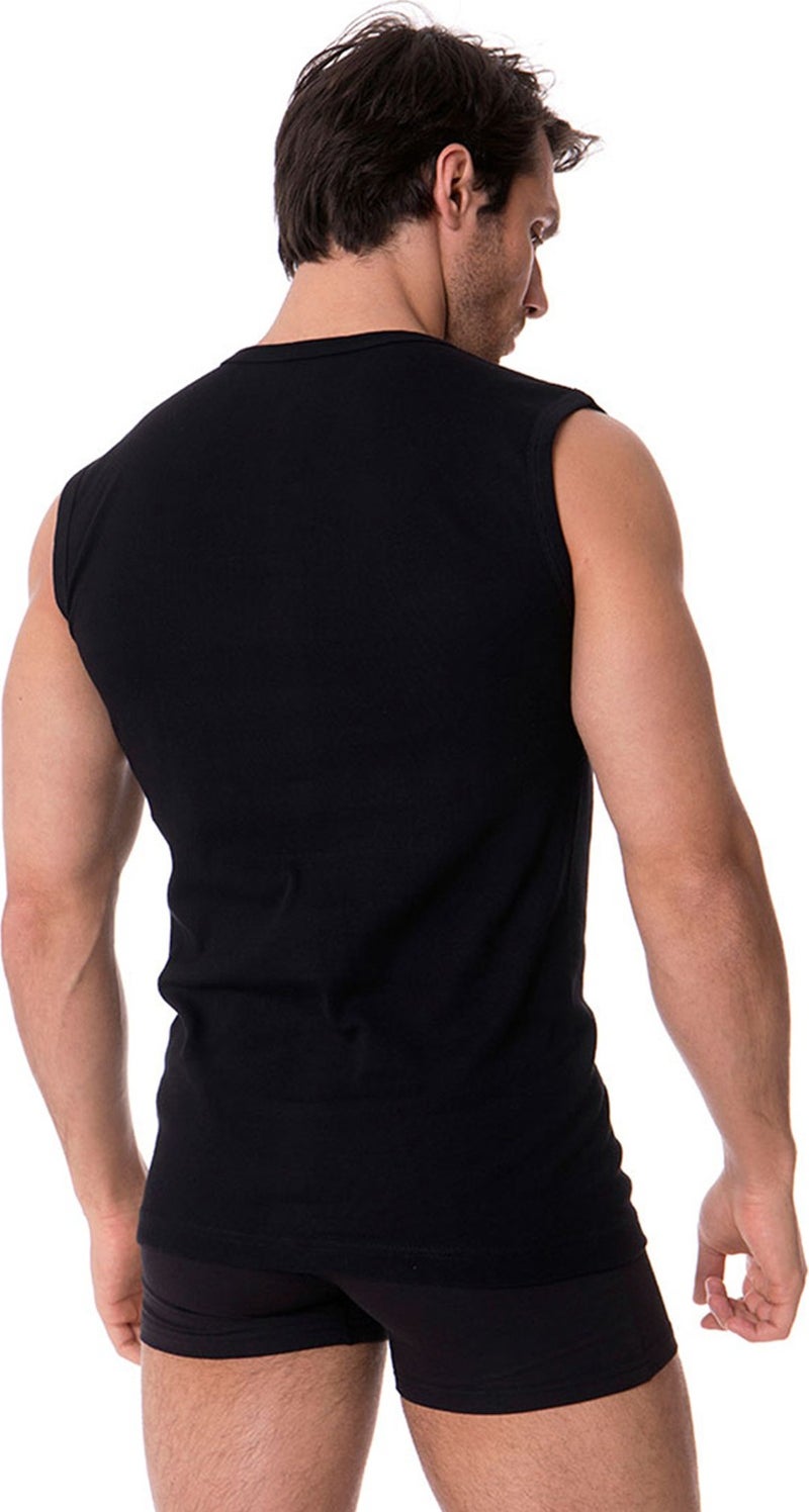 Dorea Men's Sleeveless V-Neck Undershirt 5-Pack  - Image 2
